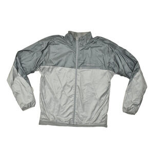 Marmot Men's Gray Full Zip Windbreaker Jacket Regular Size L Polyester